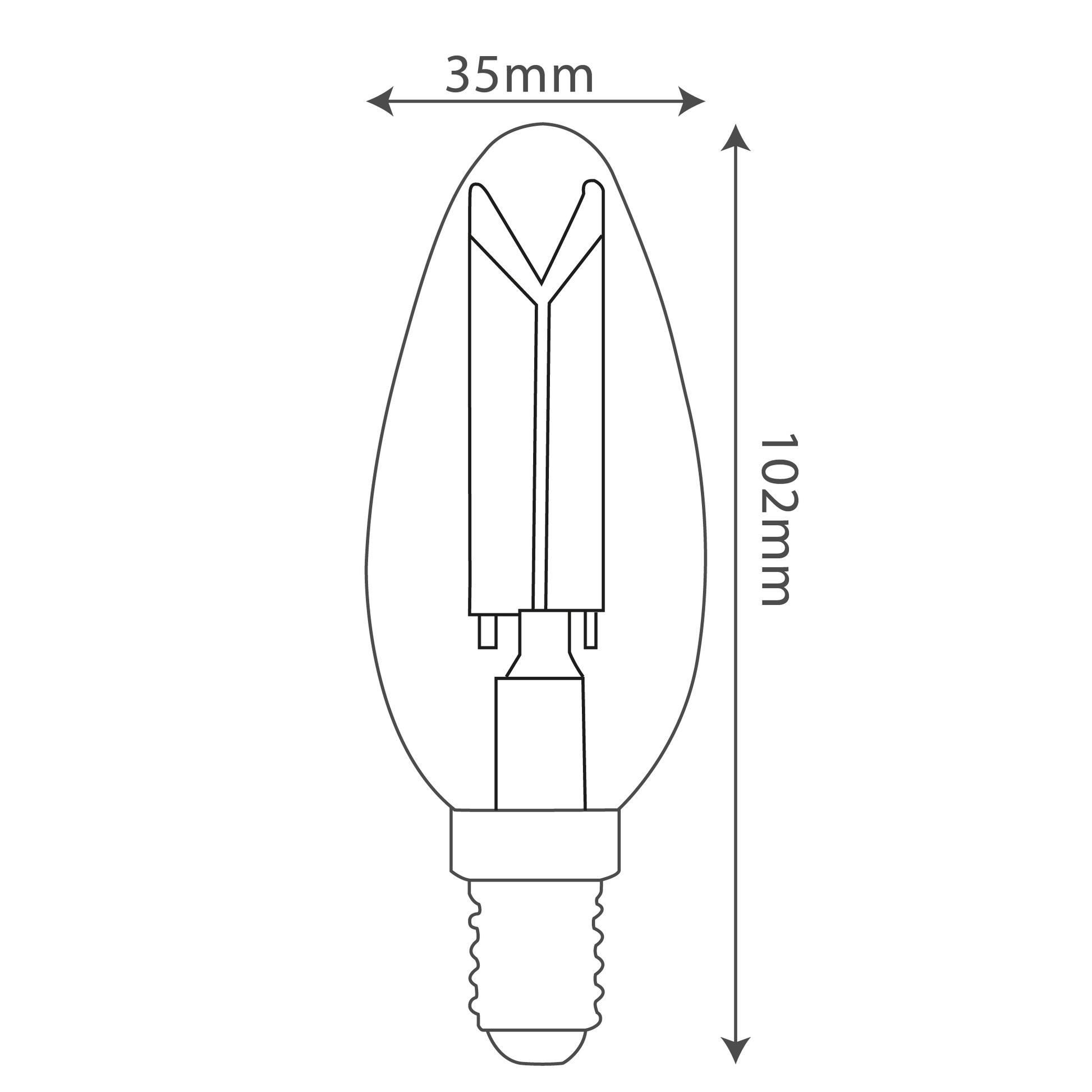 Buy Ultralight Filament Bulb E14 Base (UTL-C37SG1) - Best  from Ultralight