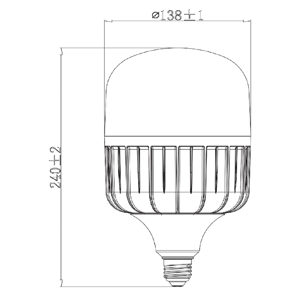 E27 الترا لايت لمبة كشاف ليد معلق 60واط بقاعدة (UTLHP5800) 