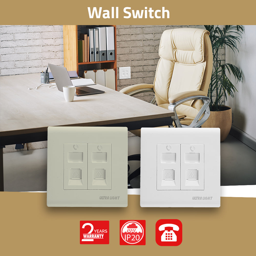 الترا لايت فيش هاتف مزدوج (W86/2TEL/B)