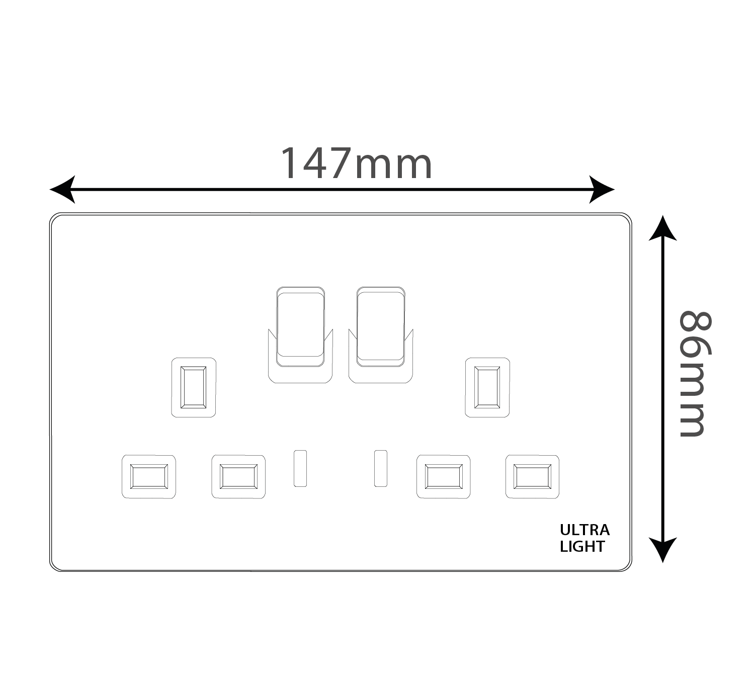 Buy Ultralight Dune Double 13 Amp Socket (B12-048) - Best  from Ultralight
