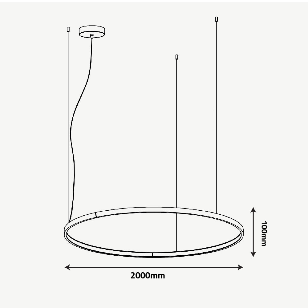 Buy Ultralight Circular LED Circular Pendant Light (BR6752) - Best  from Ultralight