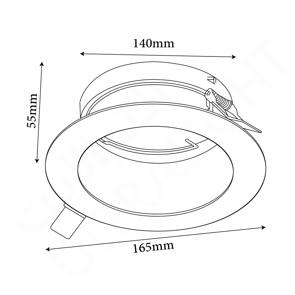 Buy Ultralight LED Downlight Light AR111 (BA208-RD) - Modern Ceiling Light - Best  from Ultralight