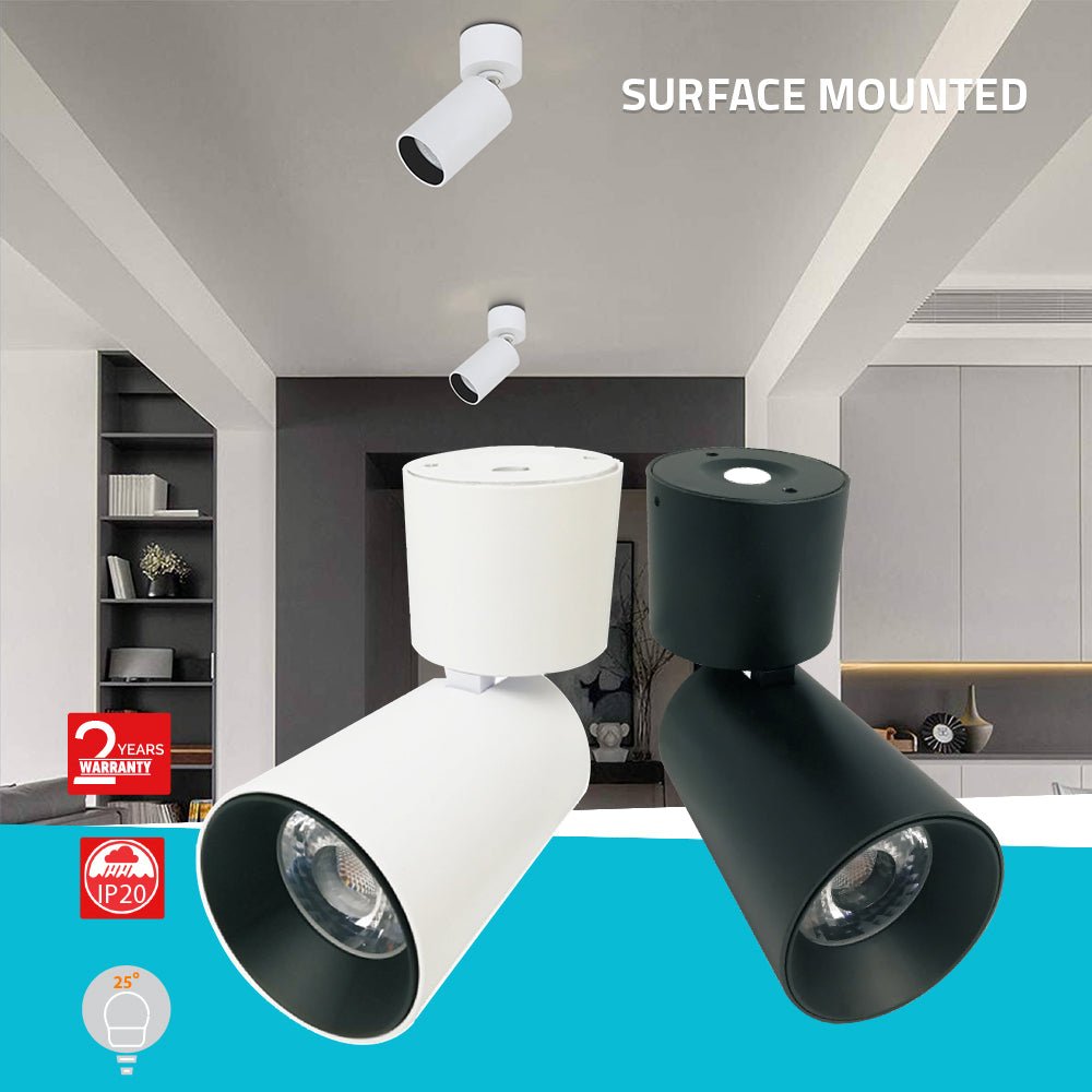 Ultra Light Rotatable Ceiling Light 12.5W (BR6454) | Bridgelux LED | Adjustable Spotlight