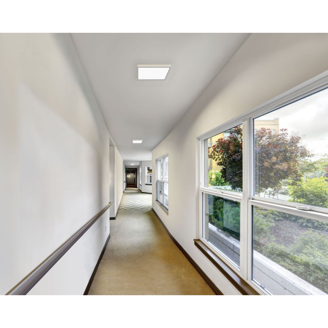 إنارة سقف لطش ليد مربعة الترا لايت (QH1229-SQ) | إضاءة داخلية عصرية
