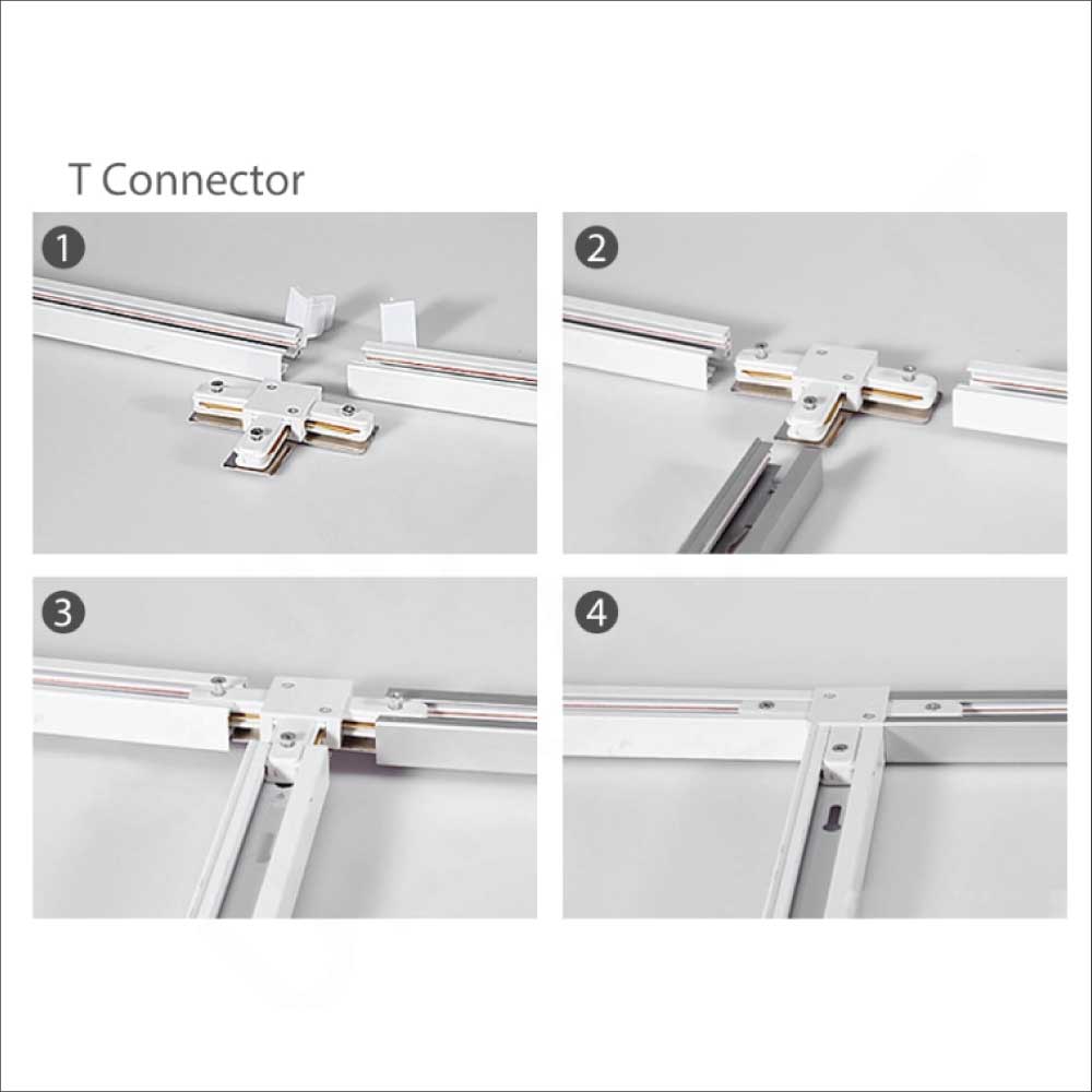 Buy Ultra Light Two-Way Track Connector (T) | 220V Aluminum T-Junction - Best  from Ultralight