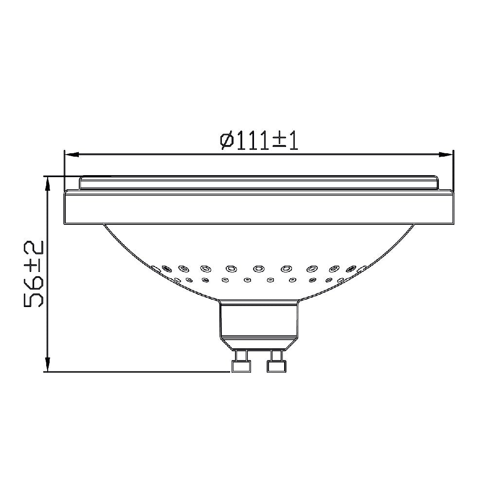 GU10 الترا لايت لمبة 10.5 واط بقاعدة (UTL800S) 
