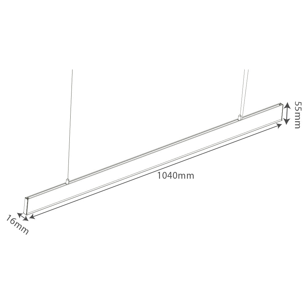 Buy Ultralight 12W+36W Up and Down Linear Pendant Light (BR6745) - Best  from Ultralight