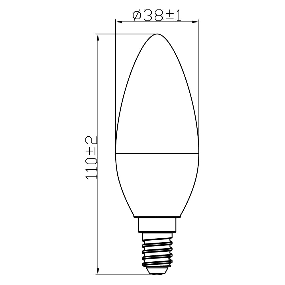 Ultralight 3 Step Dim Bulb E14 Base (UTLC600ST)