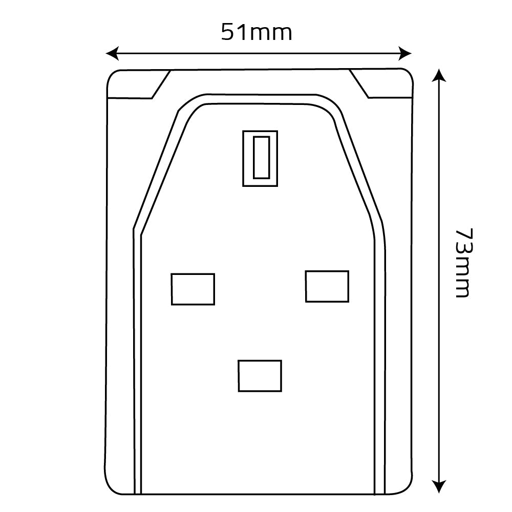 Ultralight 3-Way Extension Cord With USB (AU009L)