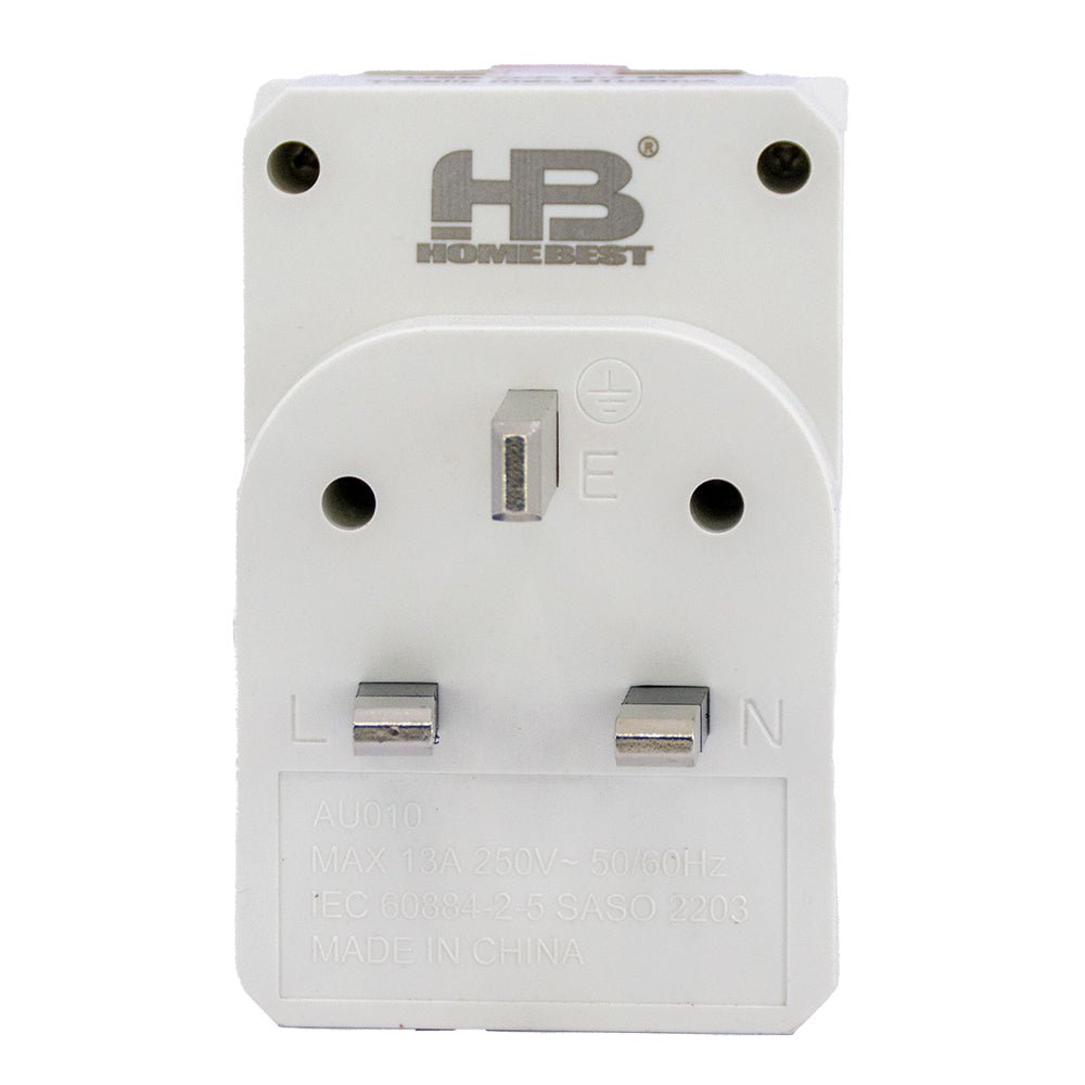 Ultralight 3-Way Extension Cord With USB (AU009L)