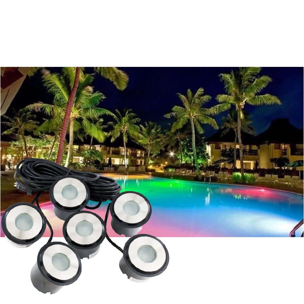 Ultralight 6x3W RGB Underwater With Remote (6x3W-ST4201A)