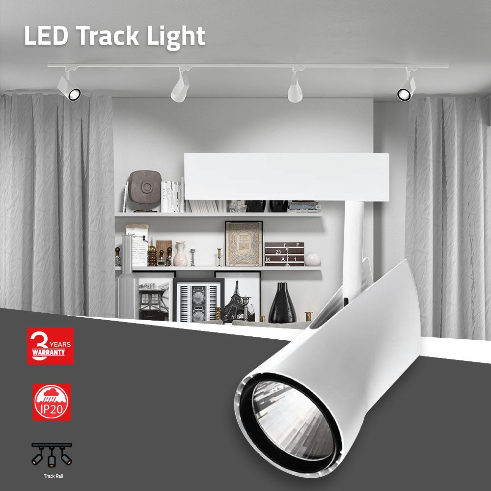 الترا لايت انارة سكة سبوت لايت تراك داخلية قابلة للتوجيه 15 واط 24 فولت (SUN6120)