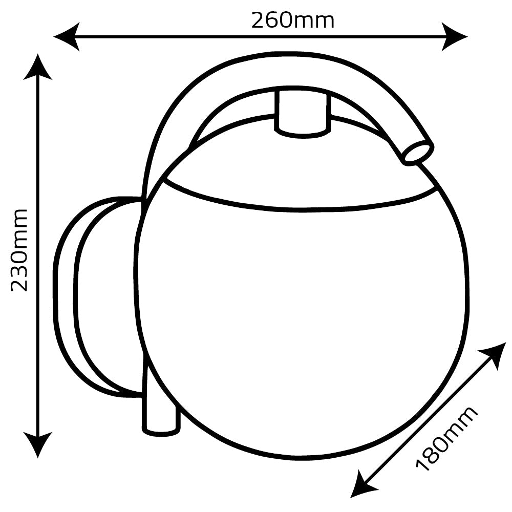 Ultralight Ball Shaped Classic Wall Light (GLF601)