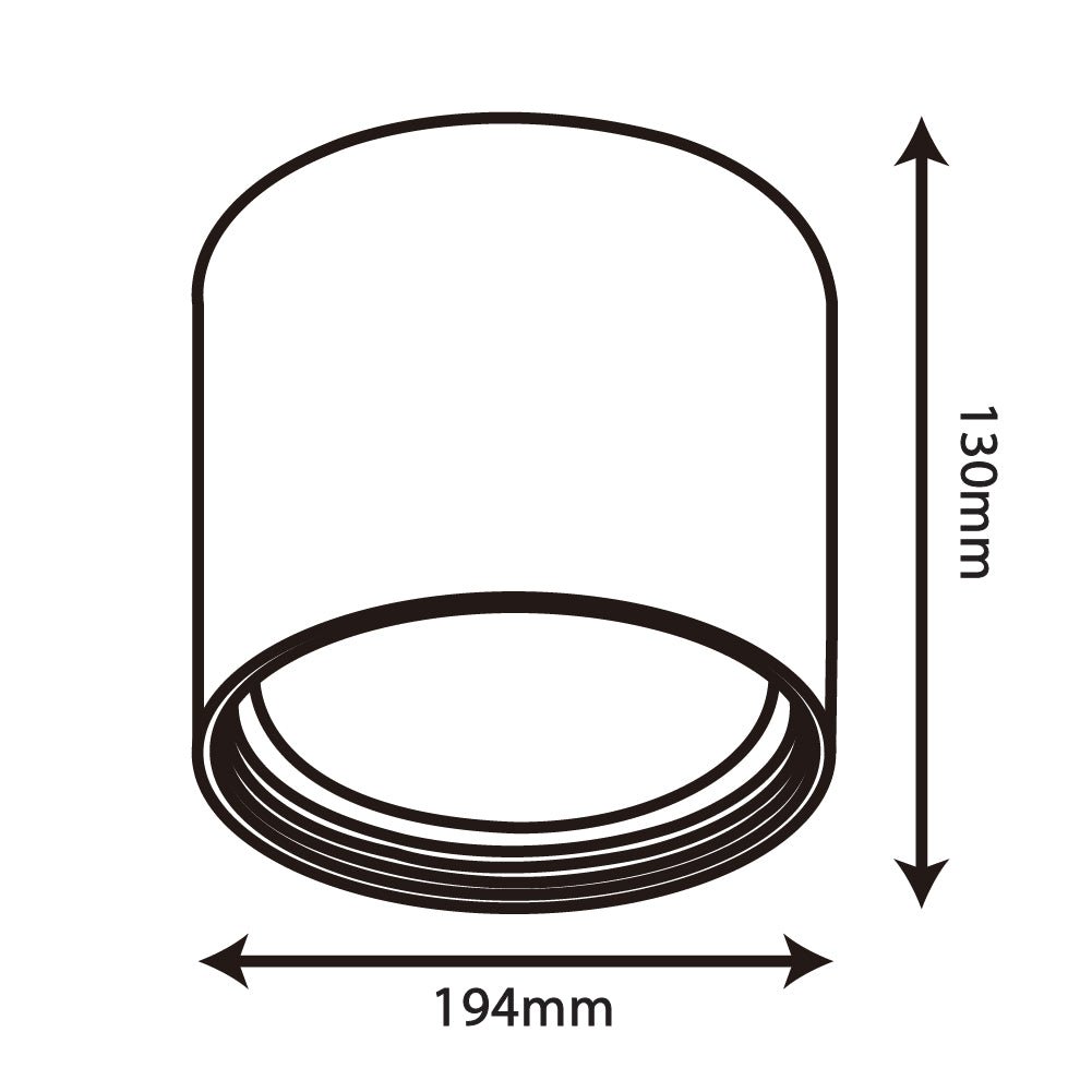 كشاف سقف أسطواني من ترا لايت (BR2201A) | إضاءة ليد داخلية | تصميم عصري