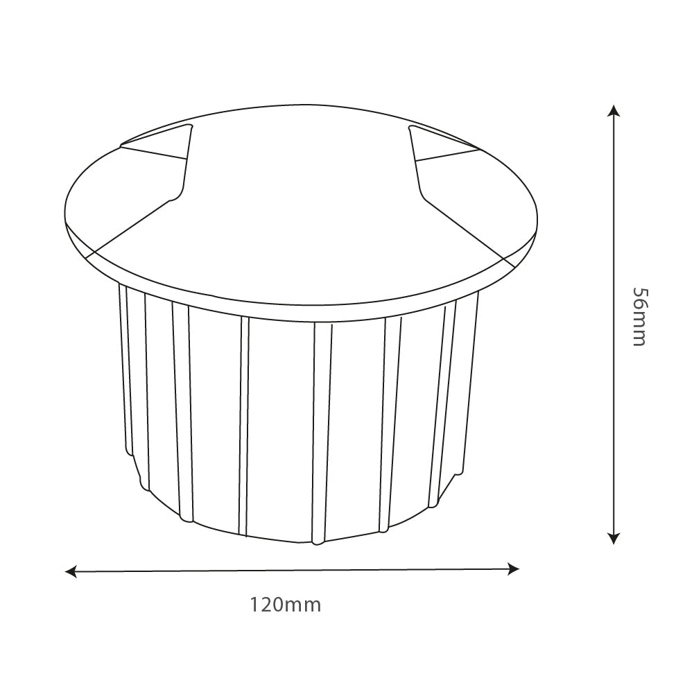 الترا لايت إنارة أرضية غاطسة مزدوجة (BR7838-2)