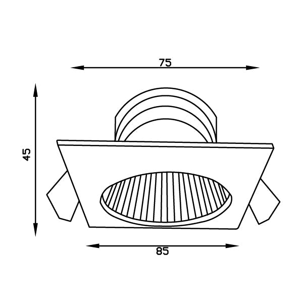 Buy Ultralight Downlight GU10 (BA108-SQ) - Best  from Ultralight