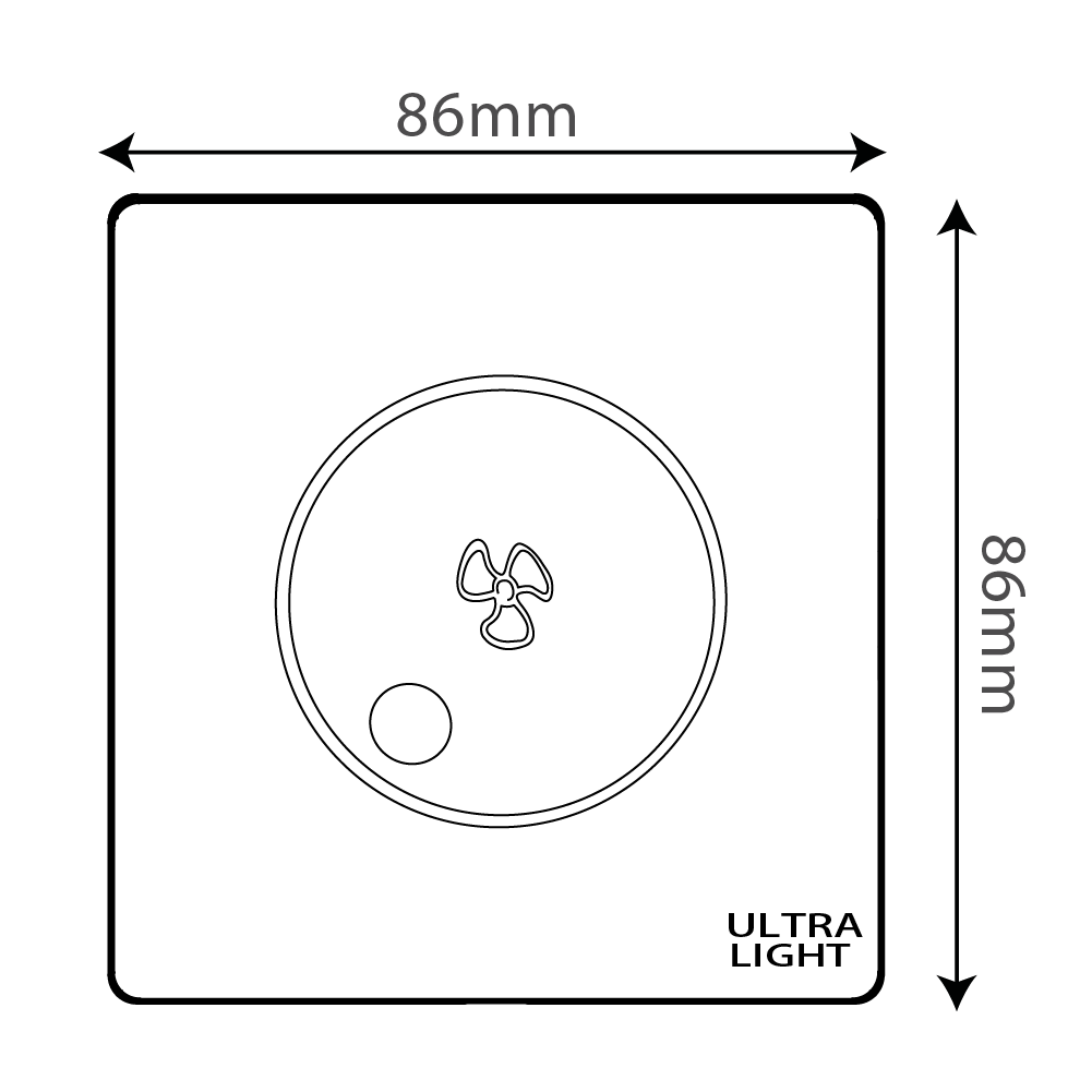 Buy Ultralight Dune Dimmable Fan Switch (B12-051) - Best  from Ultralight