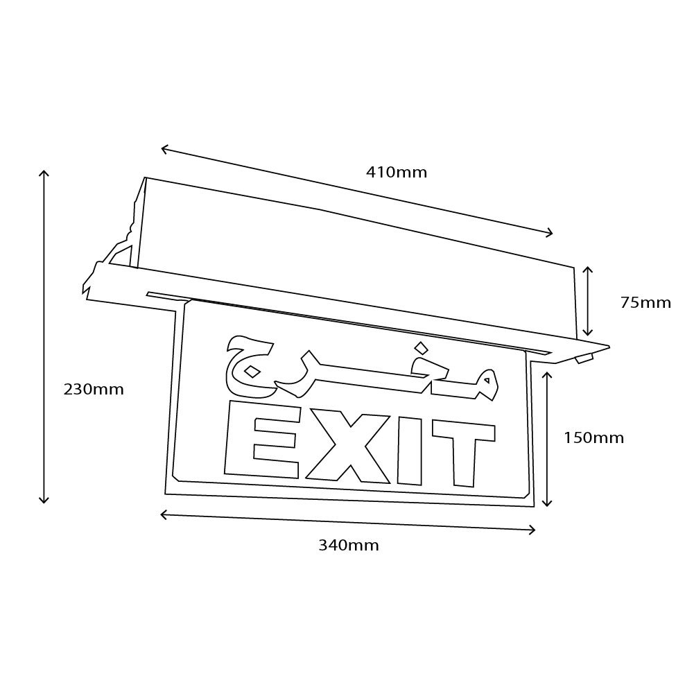 Buy Ultralight Exit Sign Light (ZF-113) - Best  from Ultralight