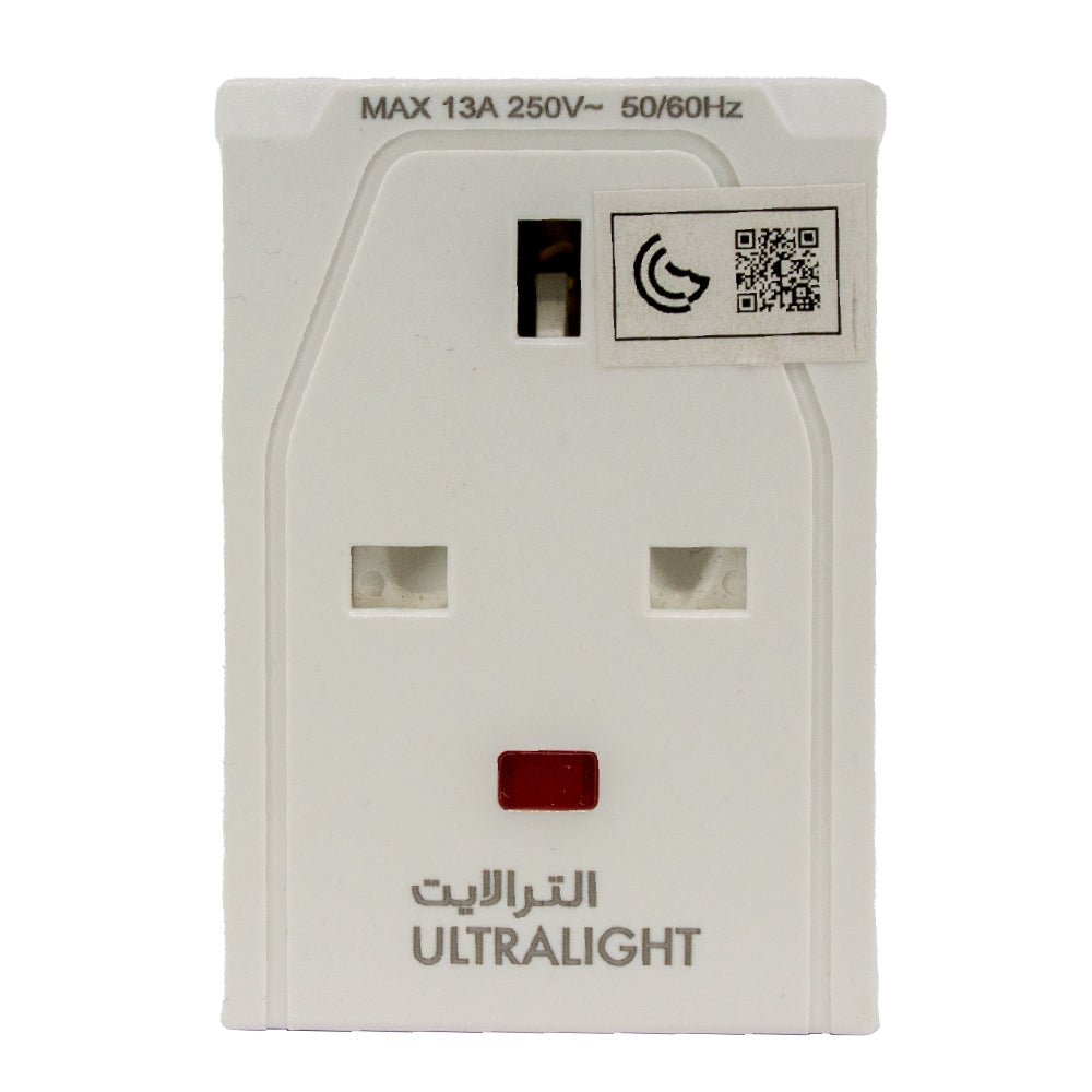 USB الترا لايت توصيلة فيش كهربائي مع مدخلين (AU010) 