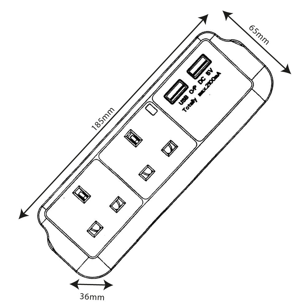 Ultralight Extension Socket Adaptor (AU001)