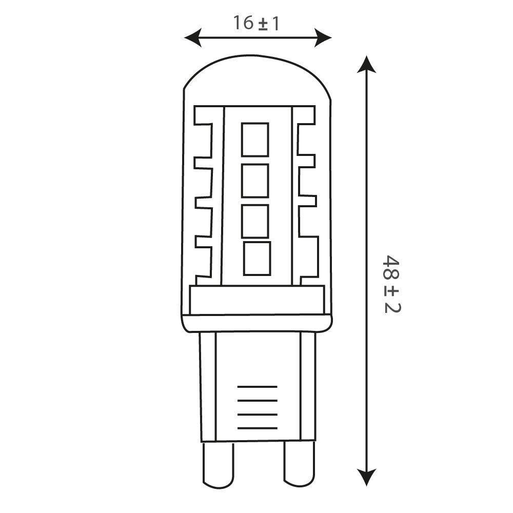 G9 الترا لايت لمبة ليد بقاعدة (UTL-G9)