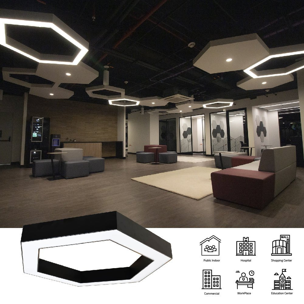 Ultralight Hexagonal Pendant Light (LN6753)