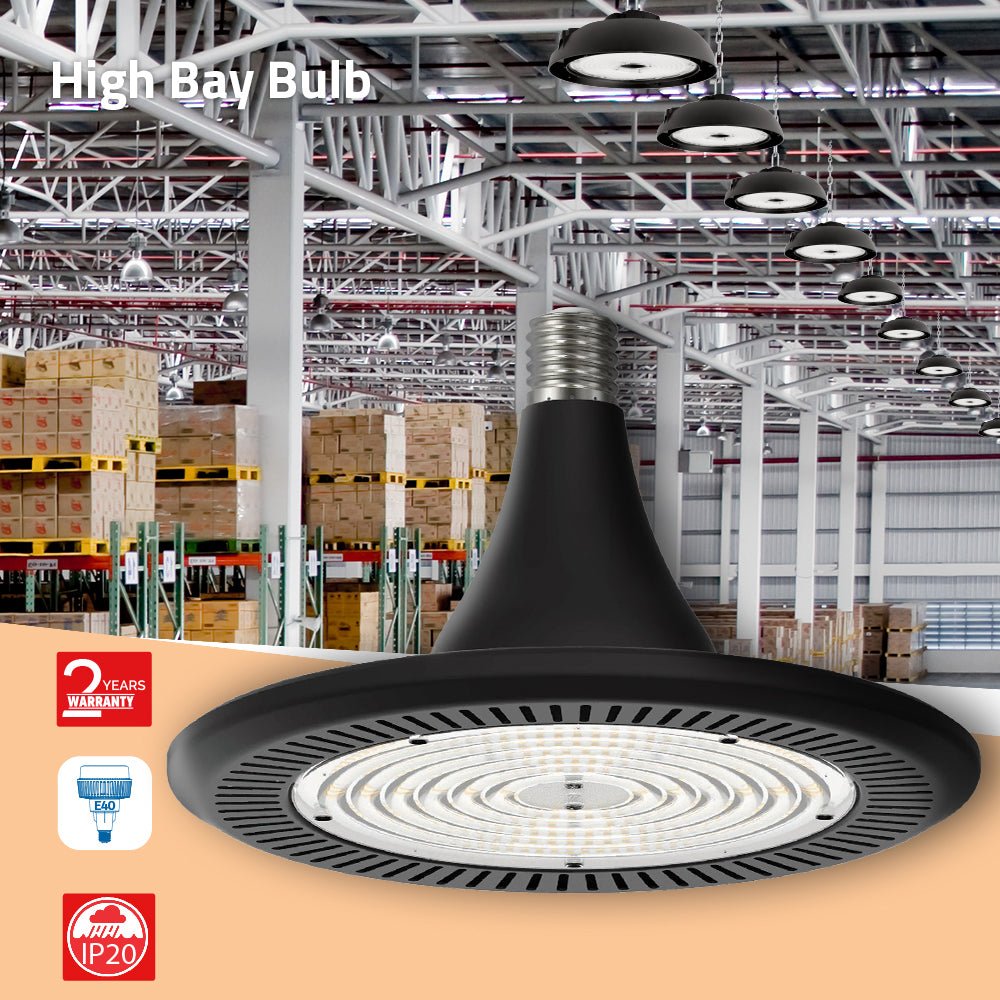 High Bay Bulb with warehouse background