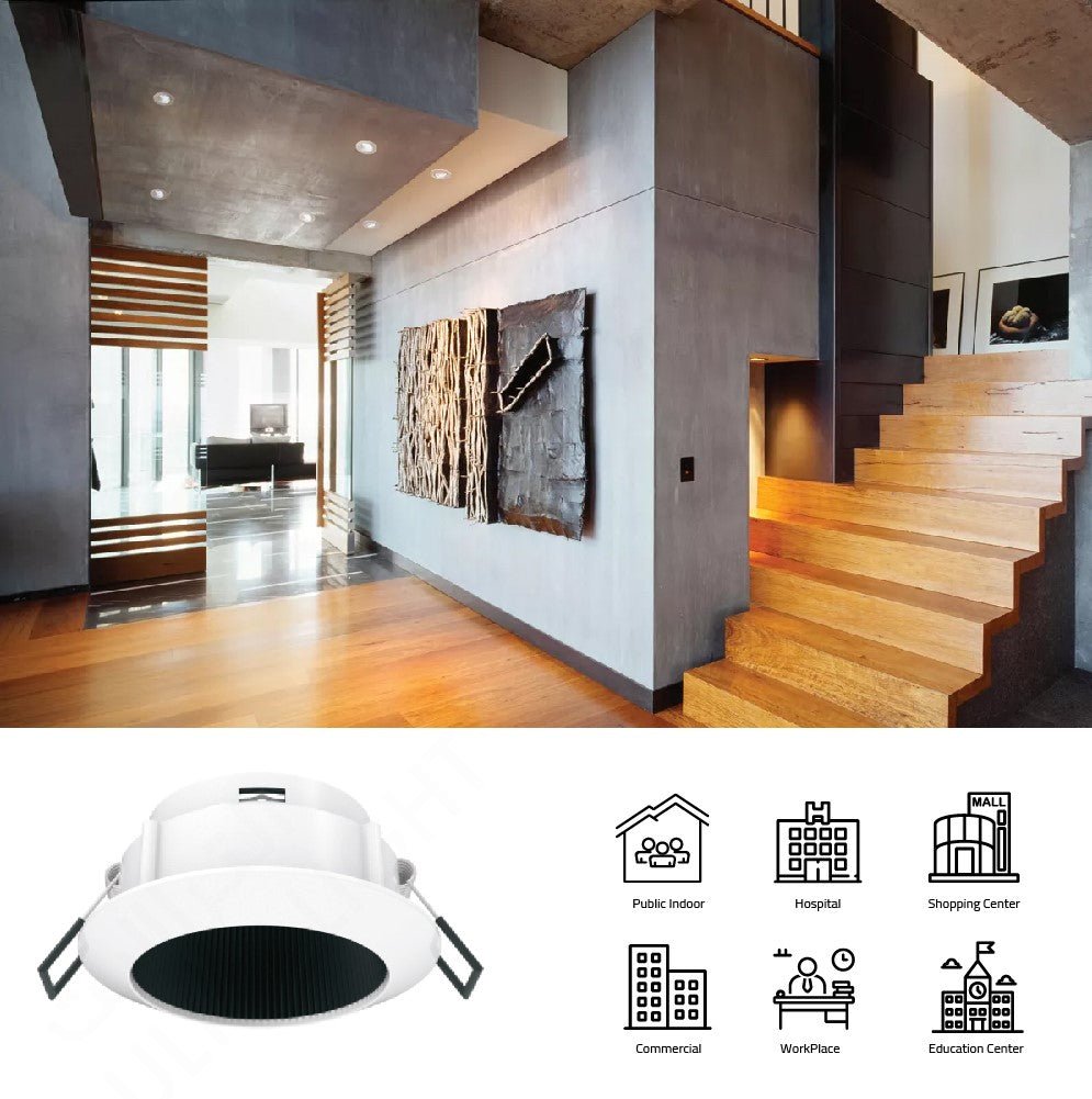 Ultralight Indoor Spot Light Frame – GU10 Base - Sleek Design (BZ105)