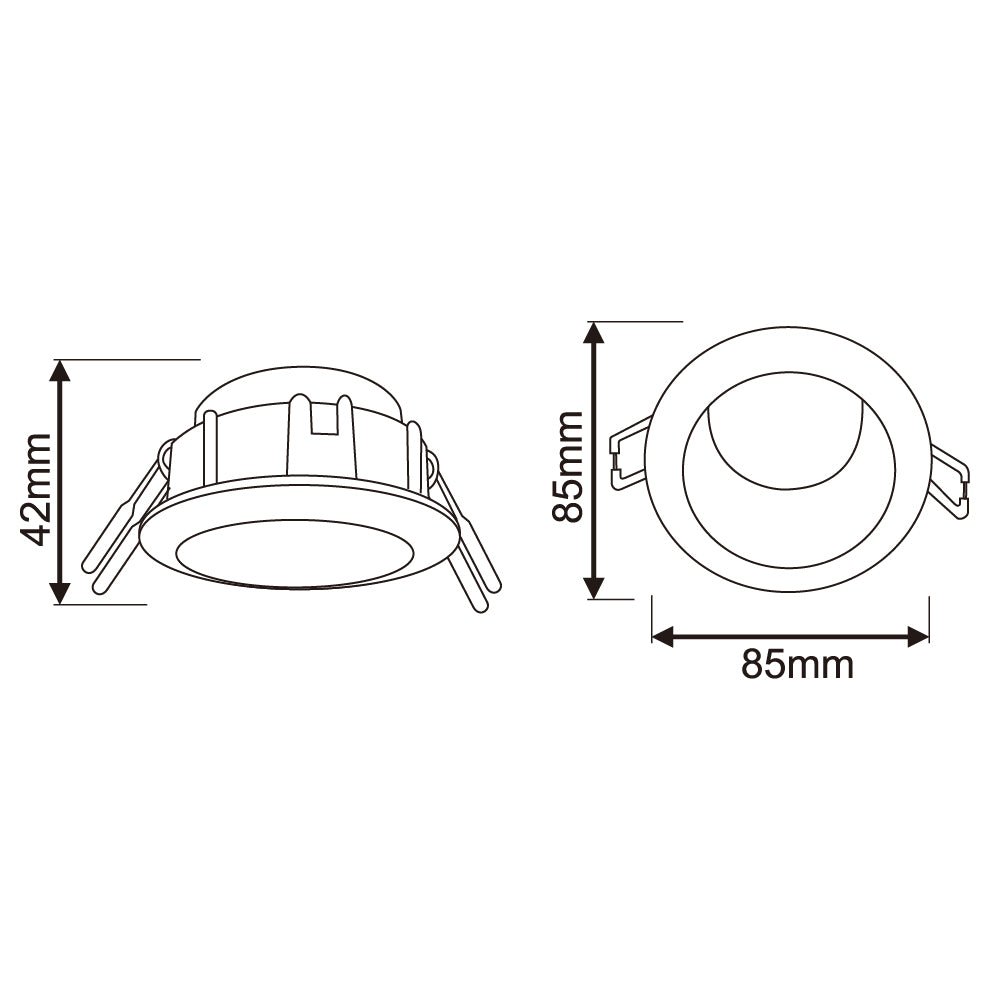 Ultralight Indoor Spot Light Frame – GU10 Base - Sleek Design (BZ105)