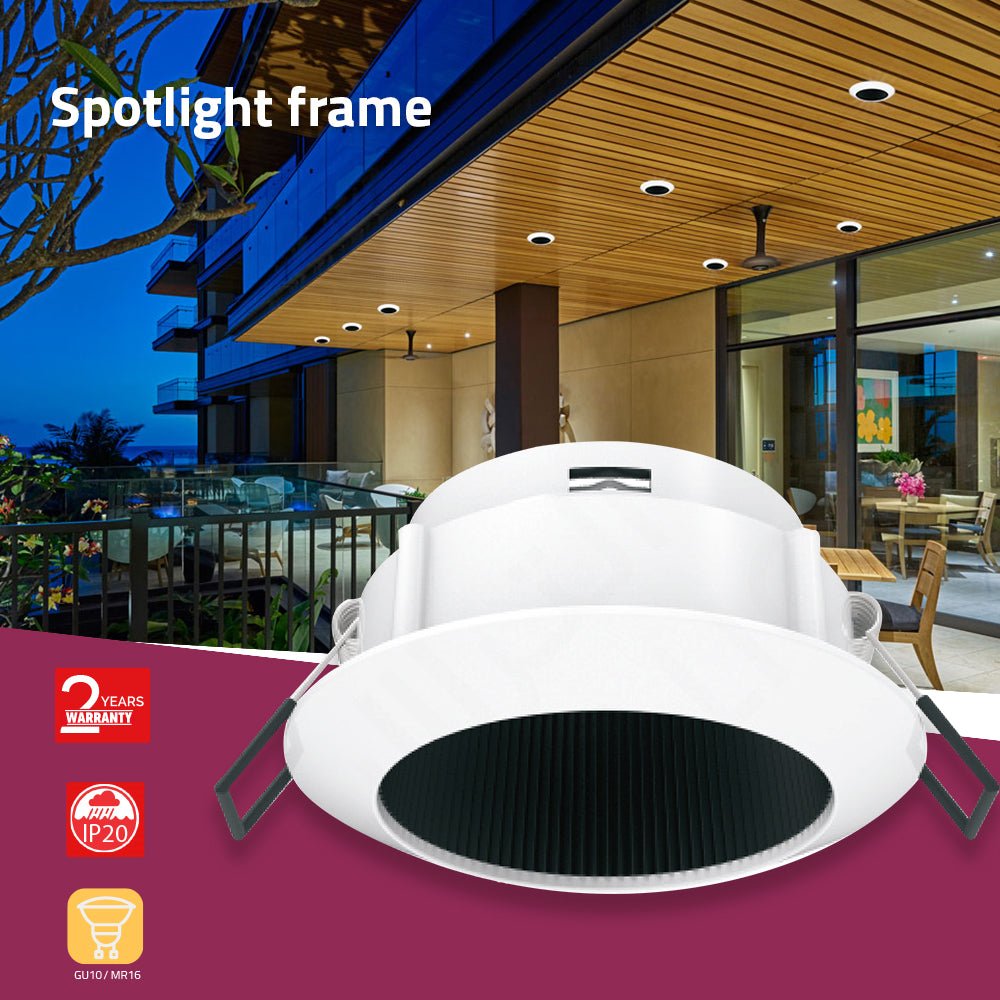 Ultralight Indoor Spot Light Frame – GU10 Base - Sleek Design (BZ105)