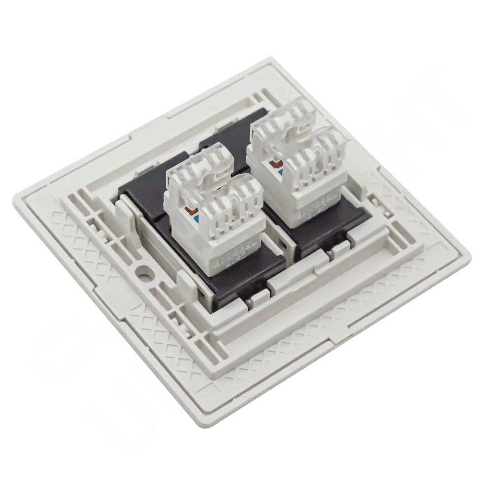 Ultralight Innova Double Network Socket (W86/2LAN/B)