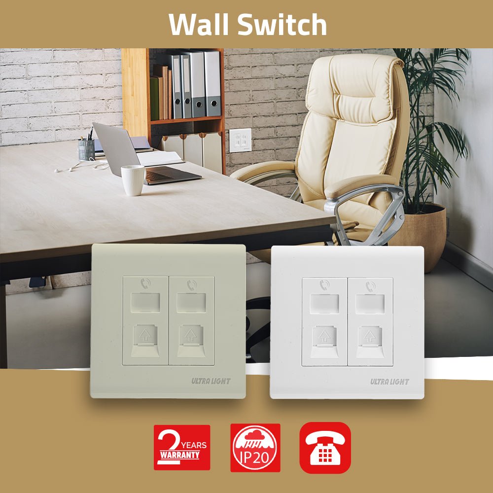 الترا لايت فيش هاتف مزدوج (W86/2TEL/B)