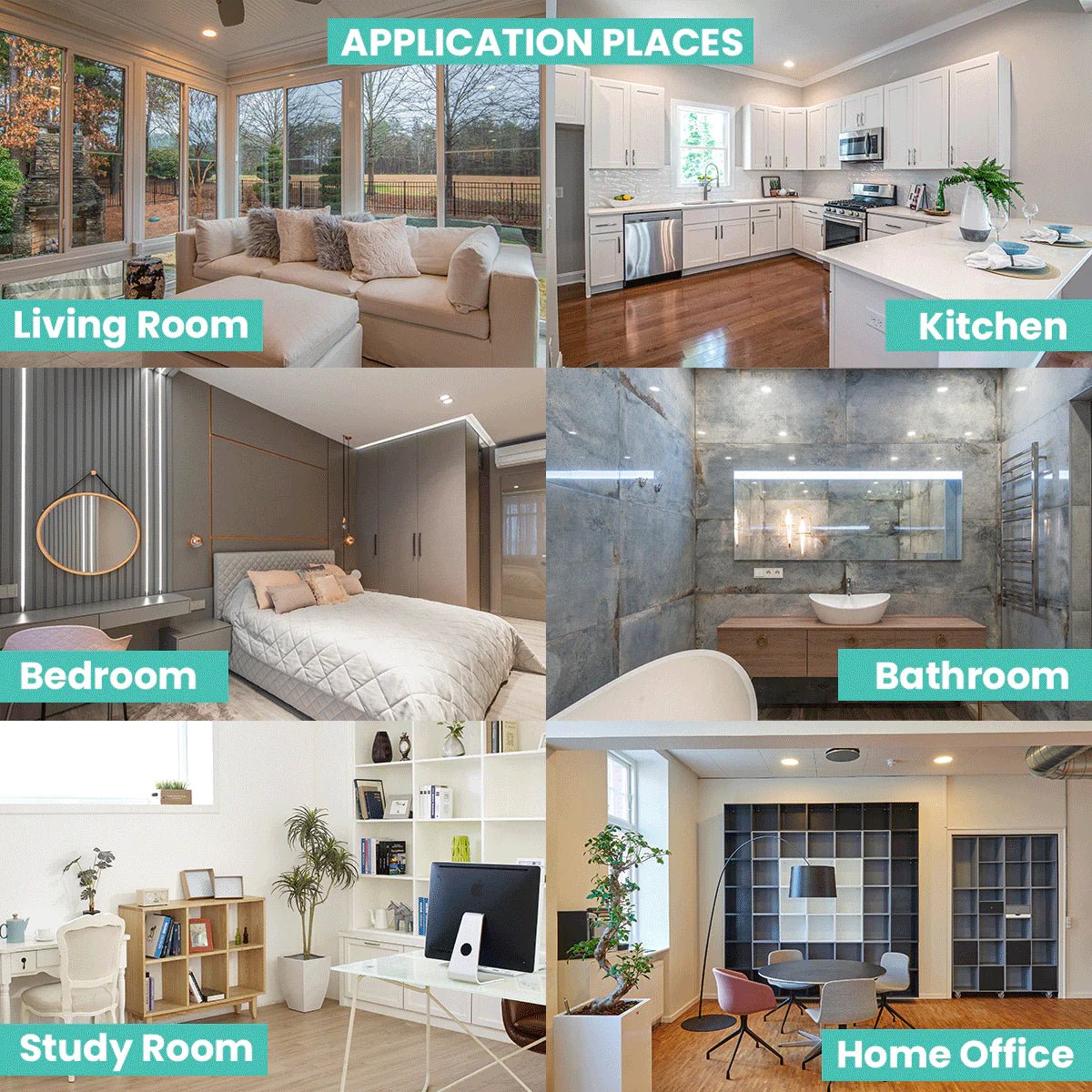 الترا لايت إنارة سبوت لايت غاطسة – إضاءة داخلية حديثة موفرة للطاقة ومقاومة للرطوبة (BR6233)