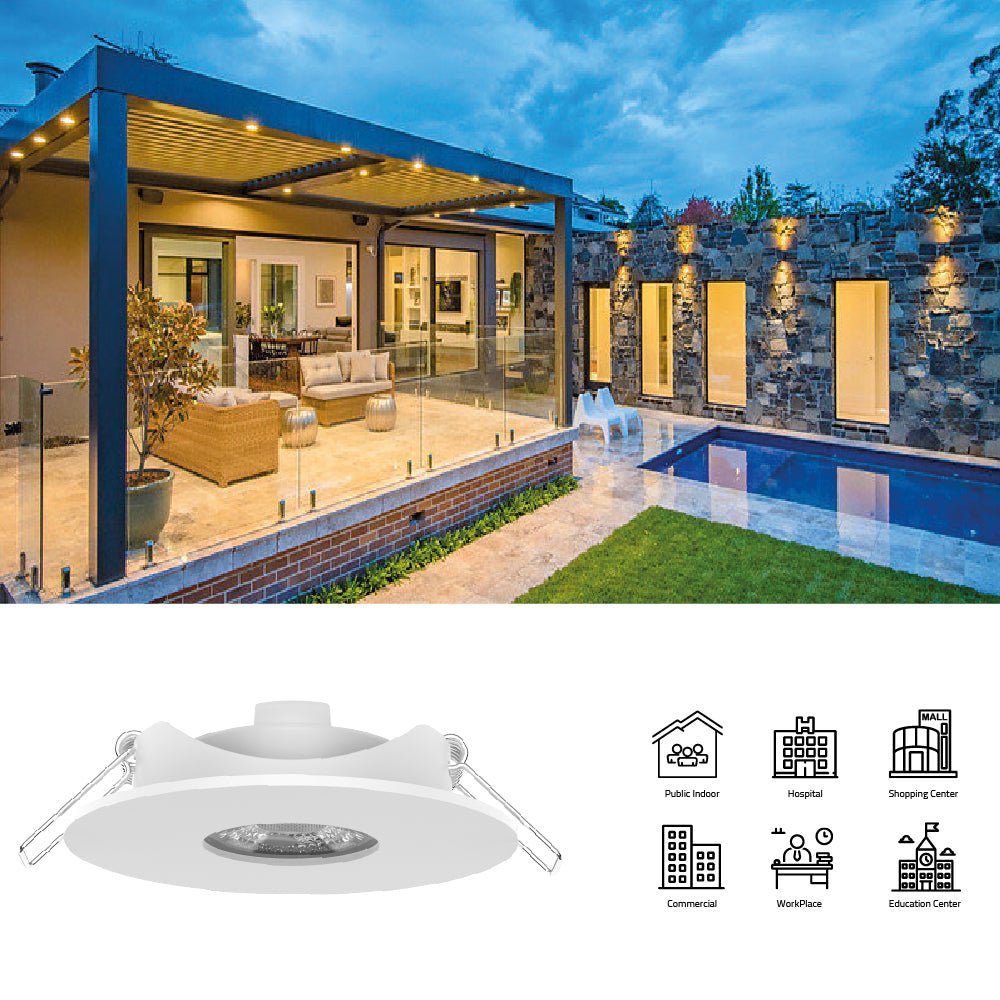 Ultralight LED Downlight - Weatherproof Samsung LED Lighting (UTL-KD-RD)