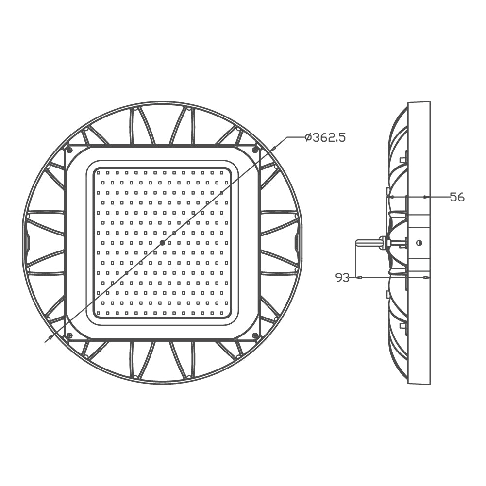 Ultralight LED High Bay Light (WL-HB1620)