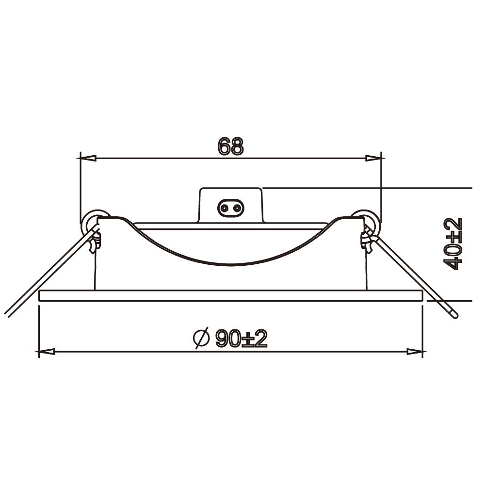 Ultralight LED Outdoor Downlight - Waterproof Energy-Saving Lighting (UTL-KD-SQ)