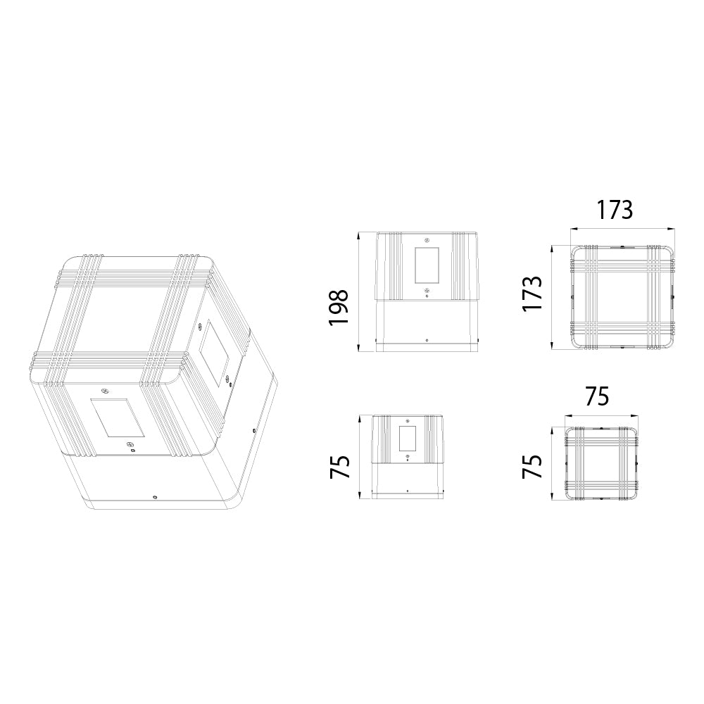 X الترا لايت إنارة ليد جدارية على شكل (G185)