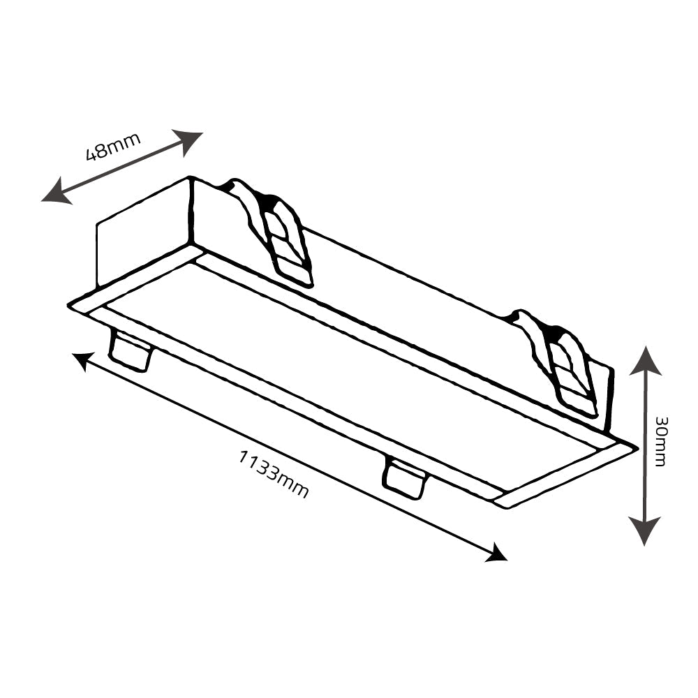 Buy Ultralight Linear Recursed Light With connectors - Modern Design - OSRAM LEDs (BR6758) - Best  from Ultralight