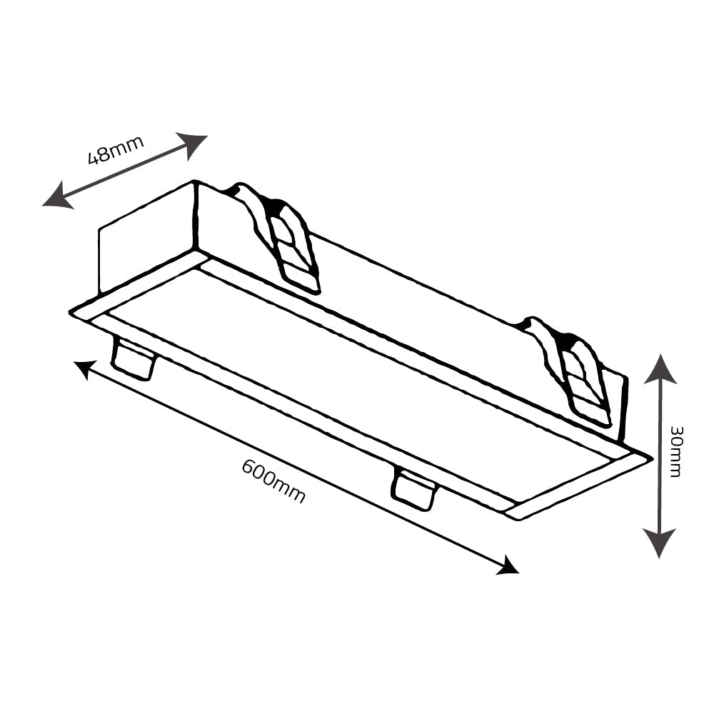 Buy Ultralight Linear Recursed Light With connectors - Modern Design - OSRAM LEDs (BR6758) - Best  from Ultralight