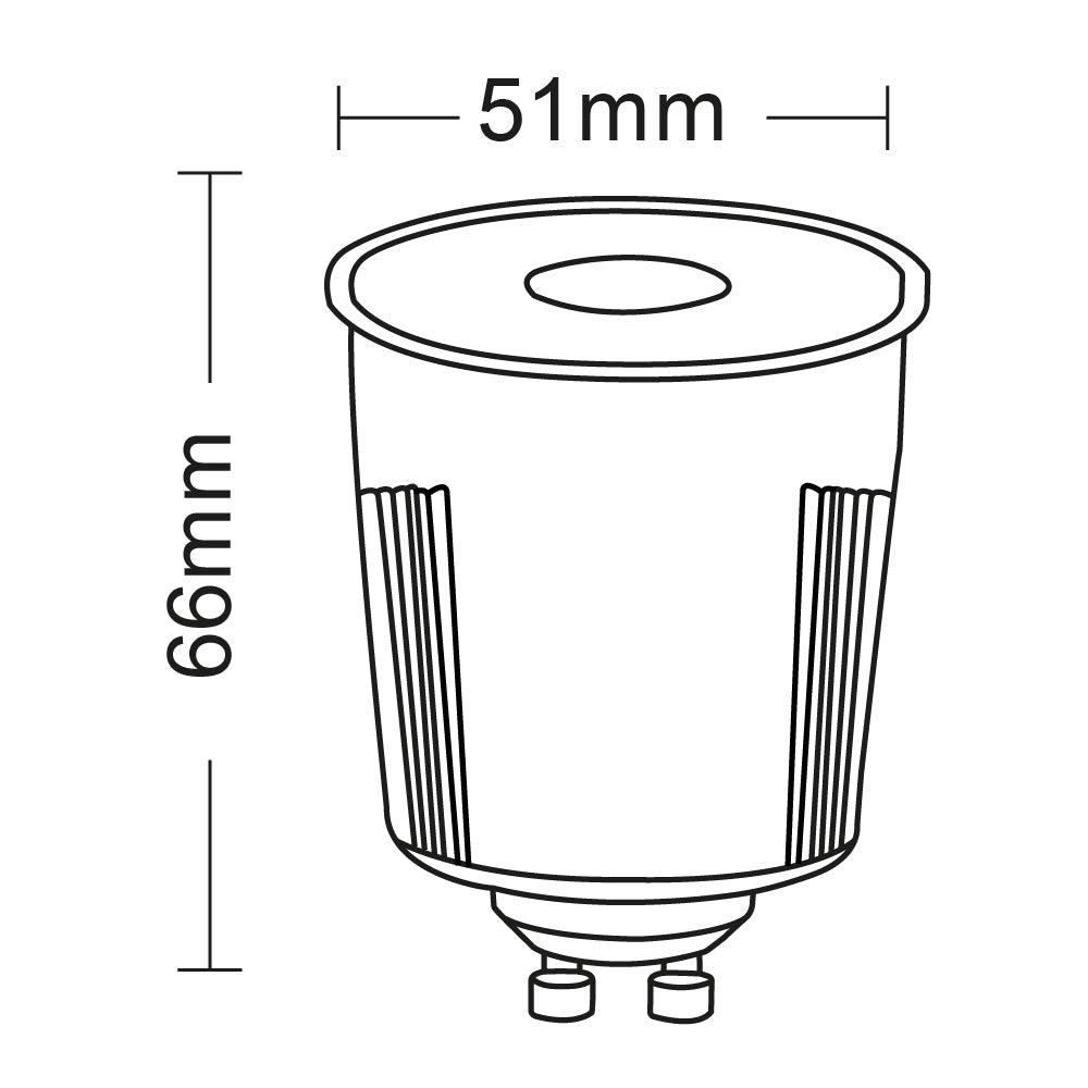 Ultralight Narrow Light GU10 Base Bulb (BR3766)