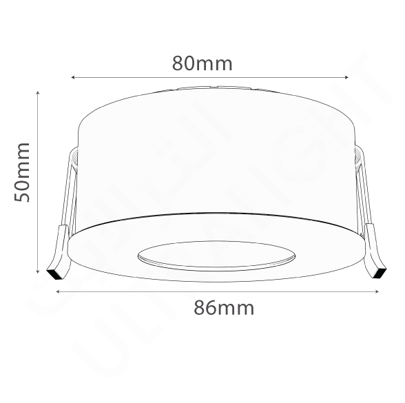 Buy Ultralight Outdoor Downlight GU10 (BA268-RD) - Best Down light from Ultralight