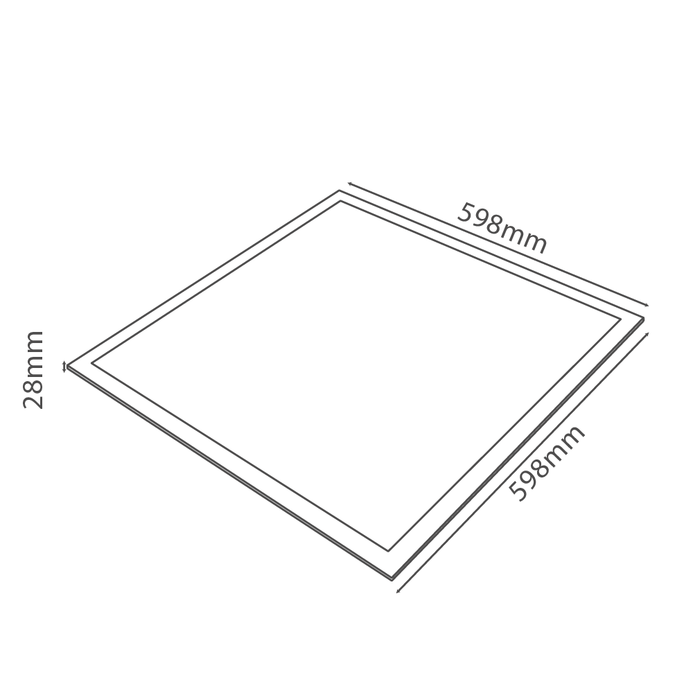 Buy Ultralight Panel Light 60x60 - Energy-Efficient Ceiling Light (UTL-NRB1) - Best  from Ultralight