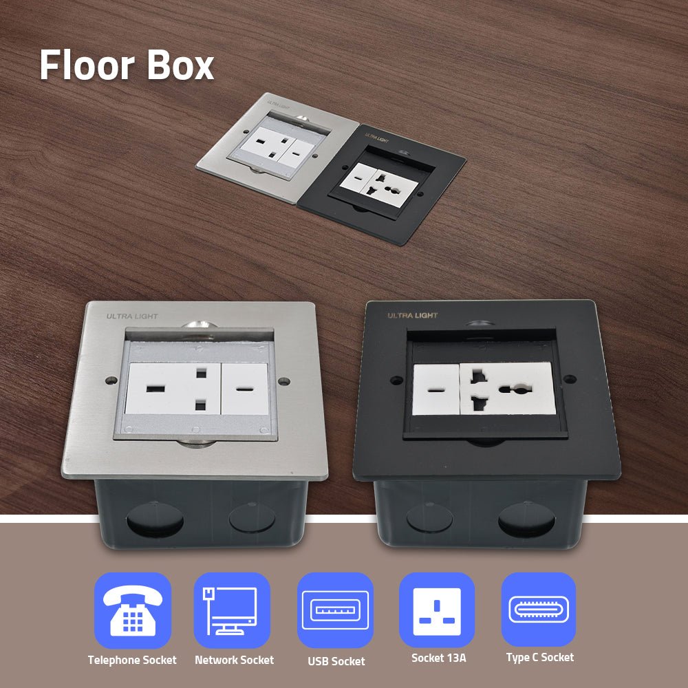 Ultralight Single Electrical Floor Box (DT1010)