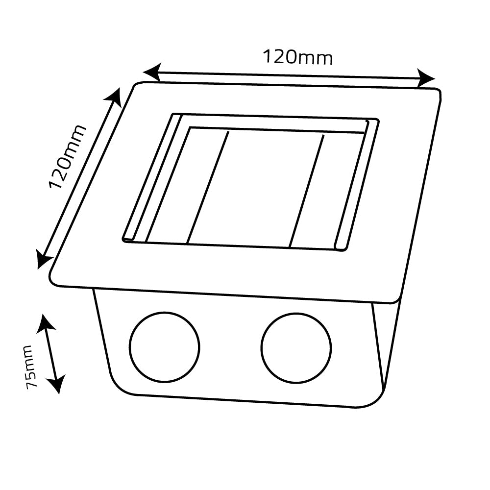 Ultralight Single Electrical Floor Box (DT1010)