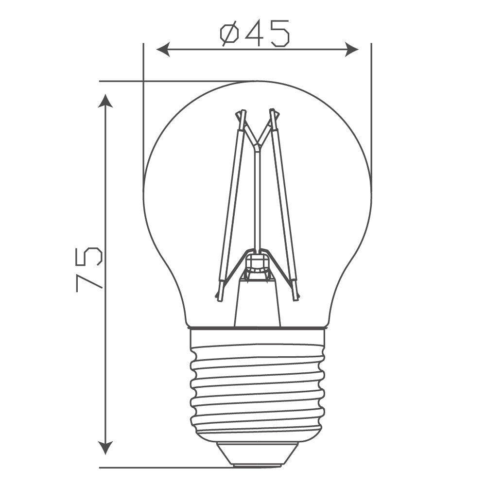 Buy Ultralight Spherical Filament Bulb E27 Base (G45) - Best  from Ultralight