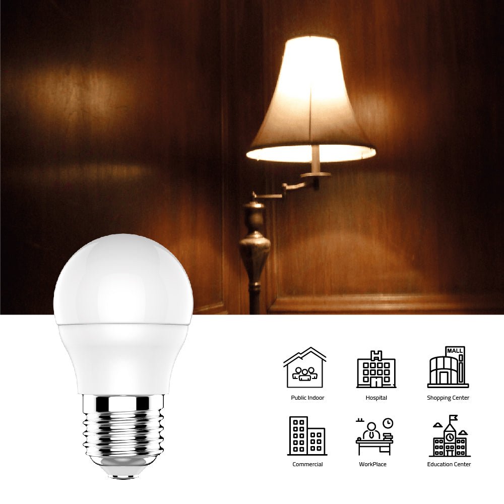 Ultralight Spherical Opal Bulb E27 Base (YTG45E2)