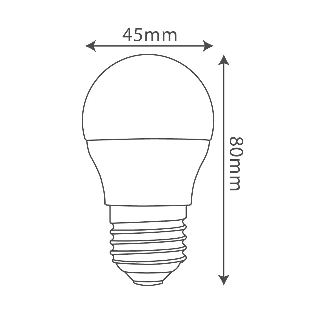 Ultralight Spherical Opal Bulb E27 Base (YTG45E2)