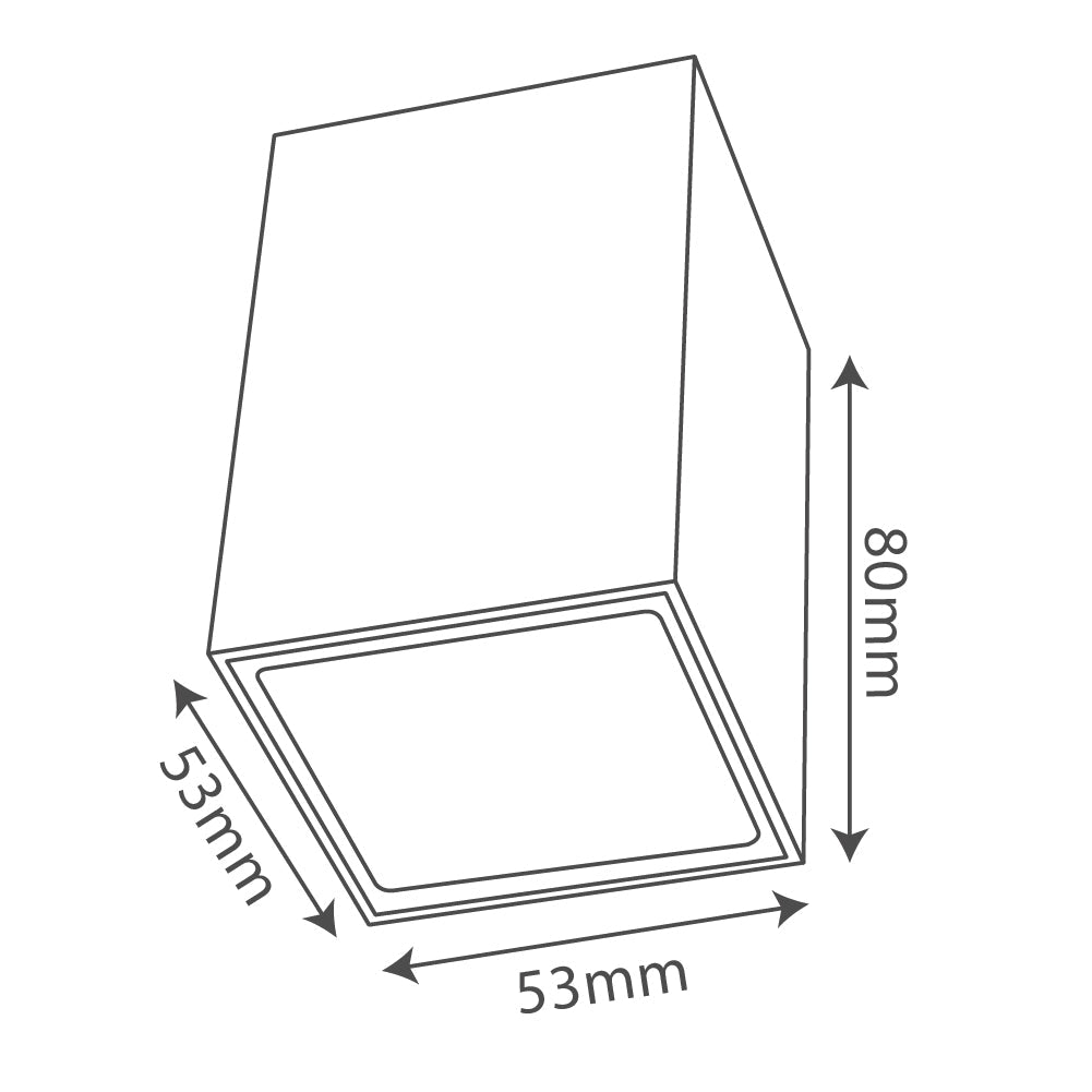 الترا لايت إنارة سبوت لايت داخلية لطش بشكل مربع 5 واط (BR6709S)
