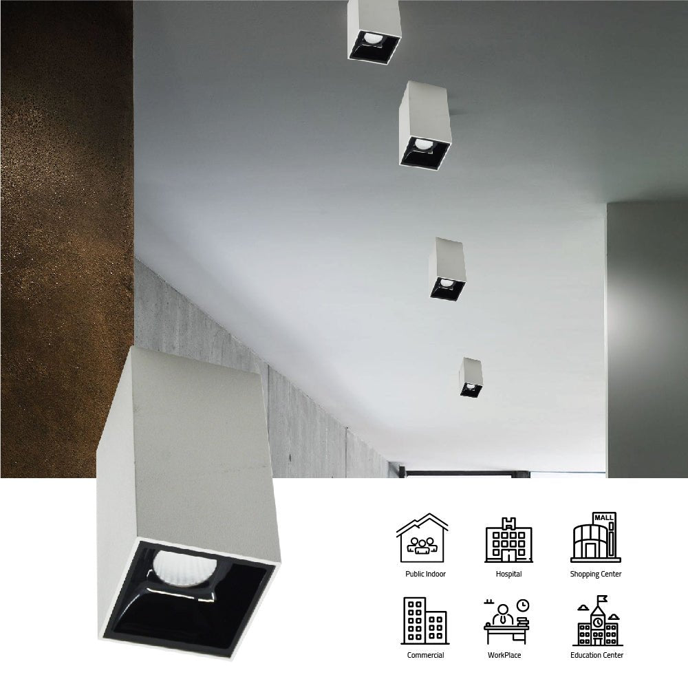 الترا لايت إنارة سبوت لايت داخلية لطش بشكل مربع 5 واط (BR6709S)