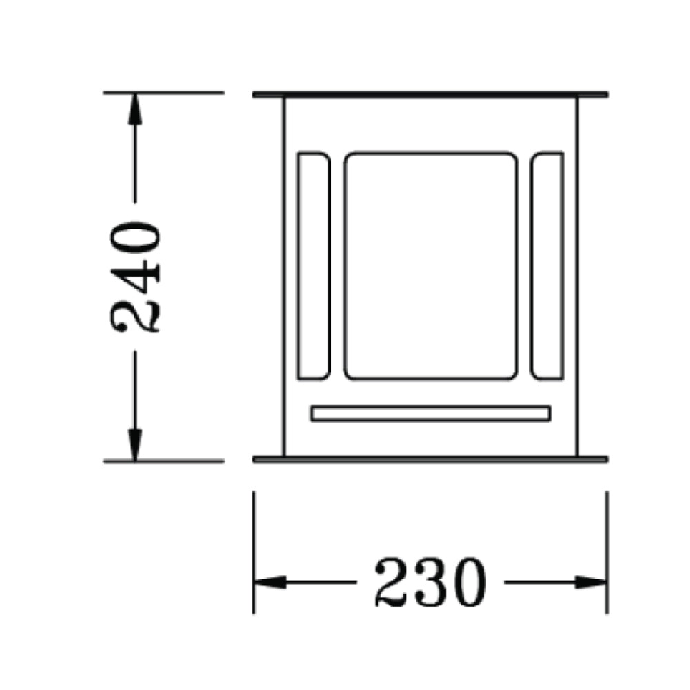 Ultralight Stainless Steel Wall Light Frame (ST431)